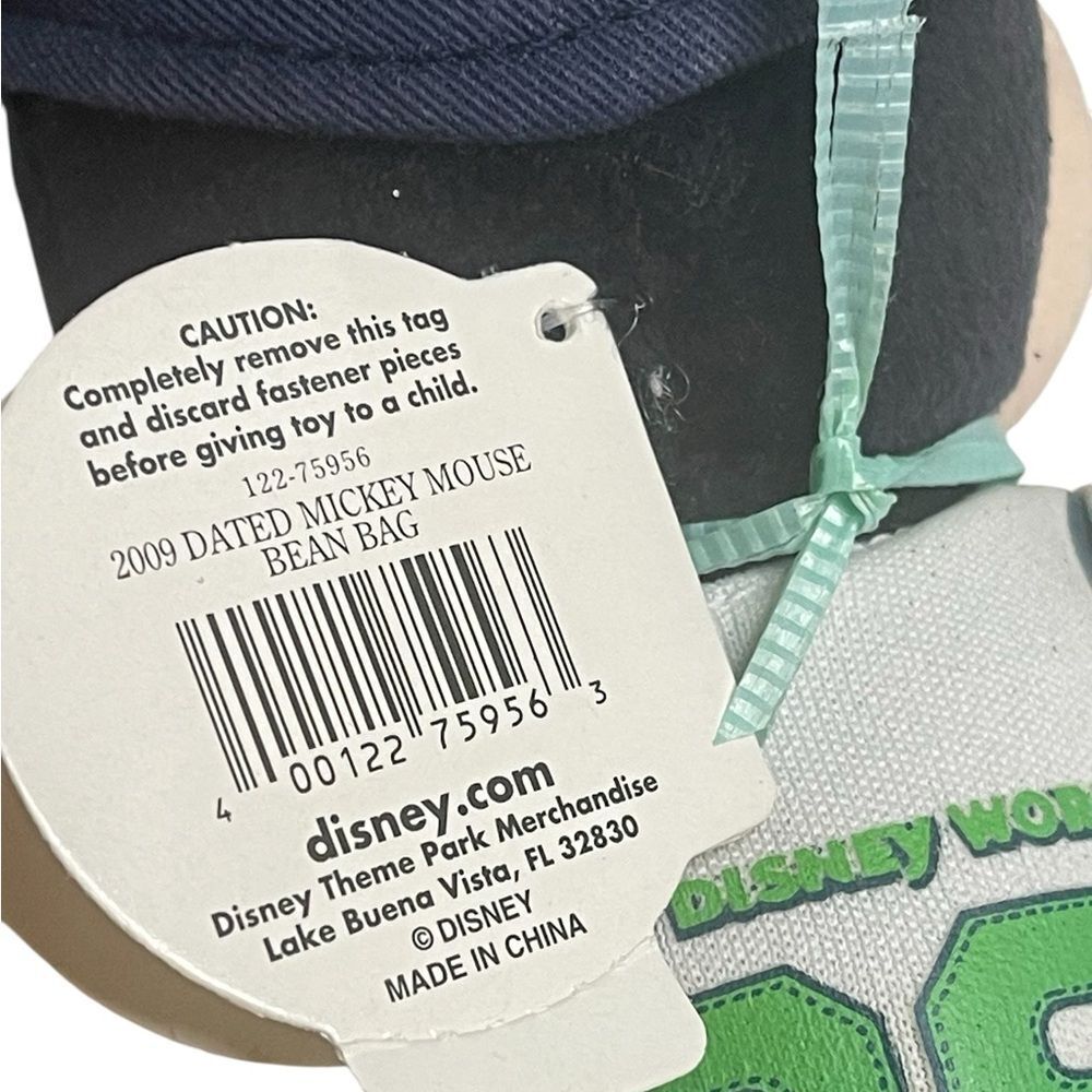 Disney 2009 Mickey Mouse Disney World 10”Plush Blue, White and Green Outfit - Picture 14 of 16